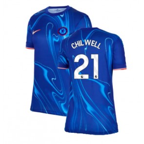 Chelsea Ben Chilwell #21 Dámské Domácí Dres 2024-25 Krátký Rukáv